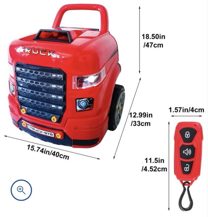 Atelier copii Homcom, Camion cu motor, 3-5 ani