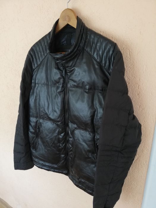 Geaca Massimo Dutti L bărbați piele+fâș