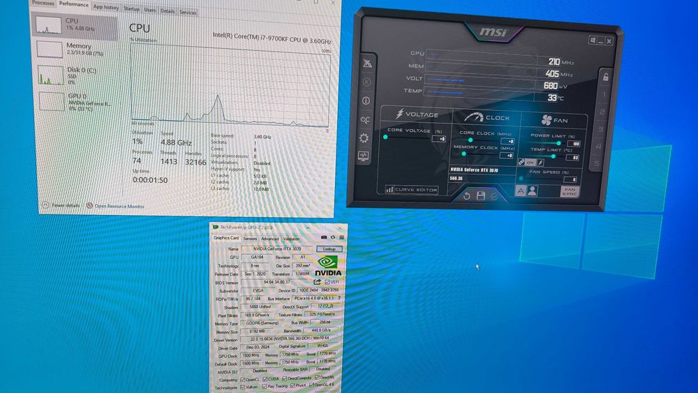 PC Gaming  RTX 3070 EVGA | i7 9700KF | 32GB RAM | Piese NOI