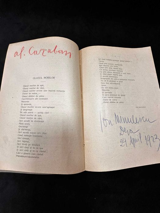 Șezătorile Scriitorilor Români în Ardeal și Banat , publicata in 1923