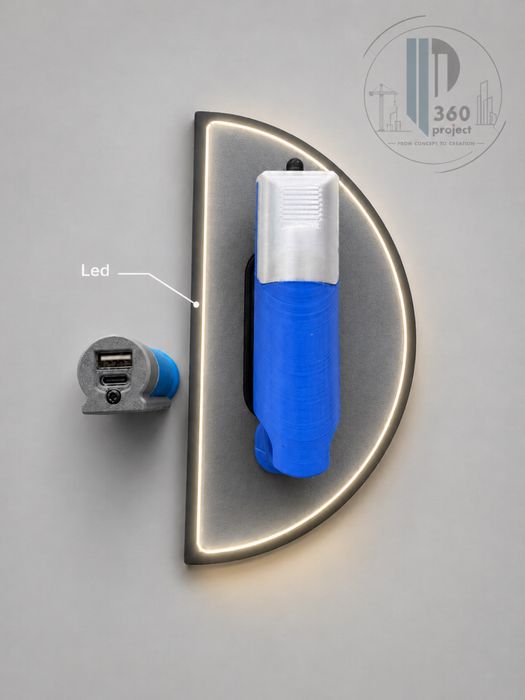Професионален инструмент за деликатно шлайфане с LED подсветка