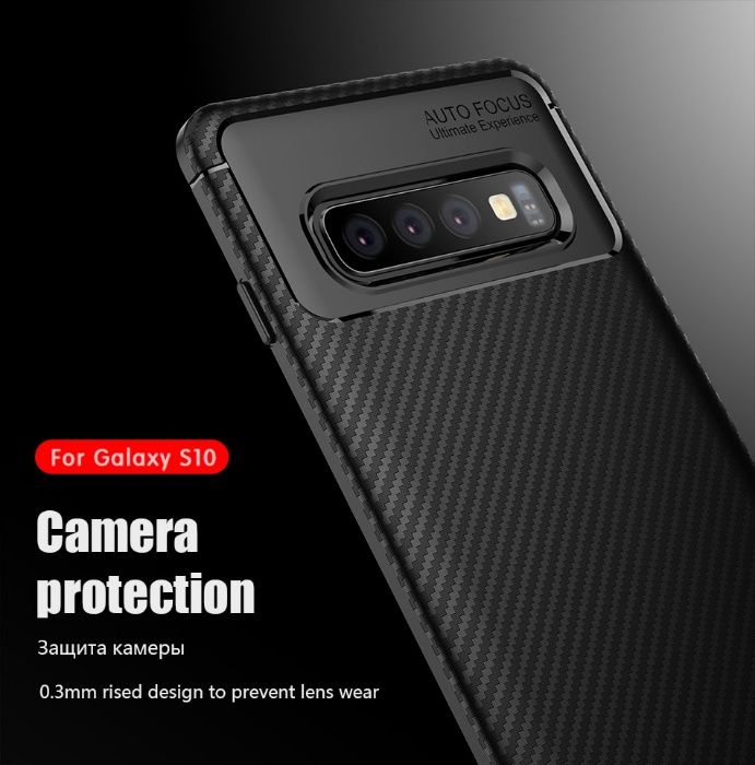 Samsung S9 S9 PLUS S10 10 Plus - Husa Autofocus Line Silicon Neagra