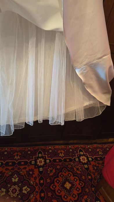 Свадебное платье - тафта, размер 42