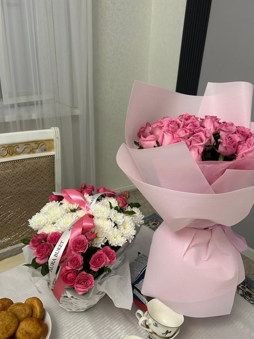 Продам цветы 5 букетов
