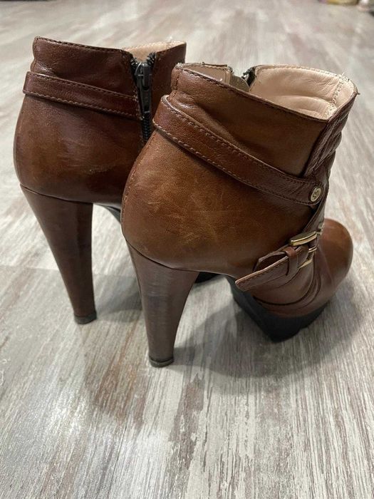 Cizme dama piele maro Cristhelen B, marime 37-38-39