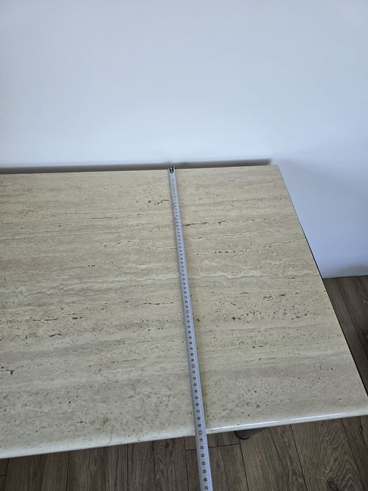 Masa din blat de mobila de bucatarie cu picioare demontabile inox 140 lungime pe 60 latime