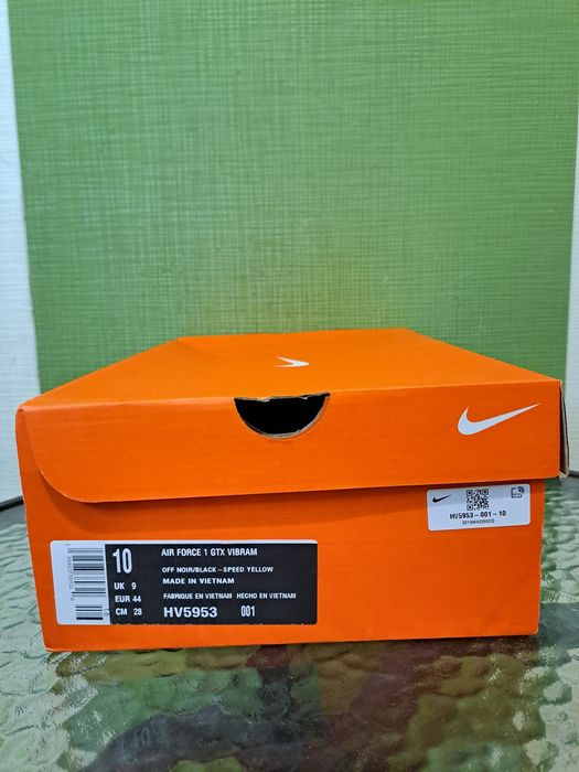 Nike Air Force 1 GTX Vibram "Off Noir" – Gore-Tex, Noi, Originali