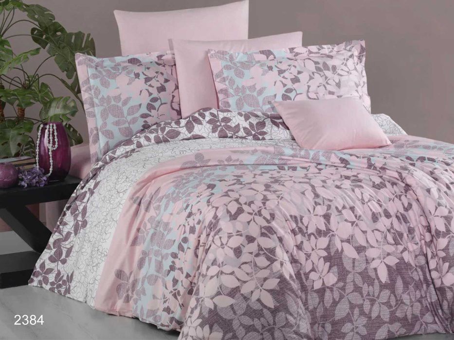 Спално бельо ранфорс 100% памук,голяма спалня,единично, пет части