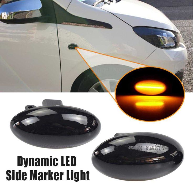 LED Динамични Бягащи Мигачи Peugeot 307 407 Citroen Пежо Ситроен C4