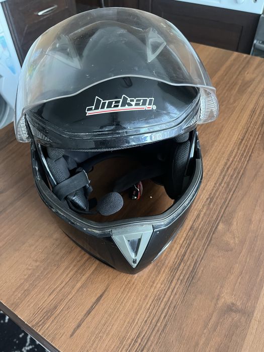 Мотошлем черная