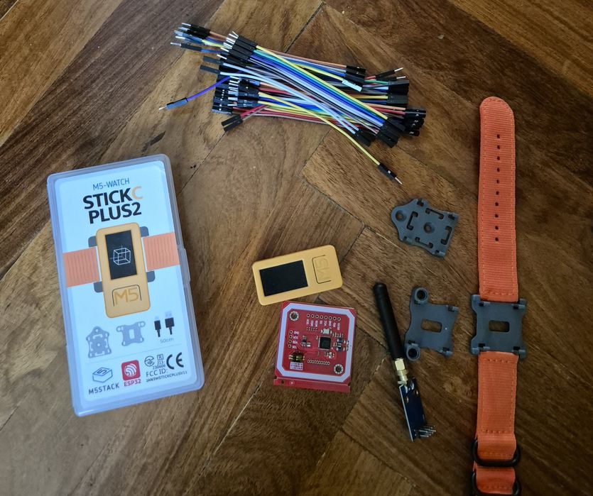 M5 stick plus2 + модуль CC1101, NFC и тд