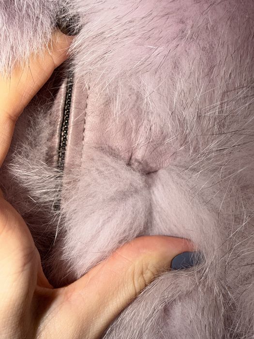 Палто от Естественя кожа и косъм Дамско Италия