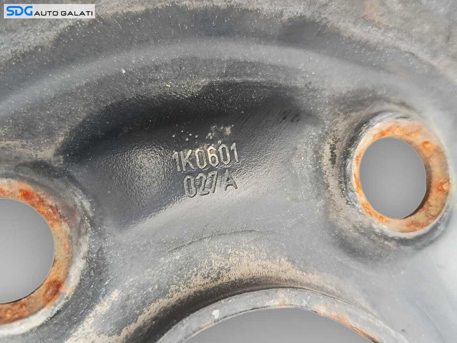 Janta Roata Rezerva Normala Tabla Otel 205 55 16 R16 M+S Volkswagen Jetta 4 MK4 2011 - 2018 (1K0601027A 6 1/2JX16H2 ET50) [JNT0019]