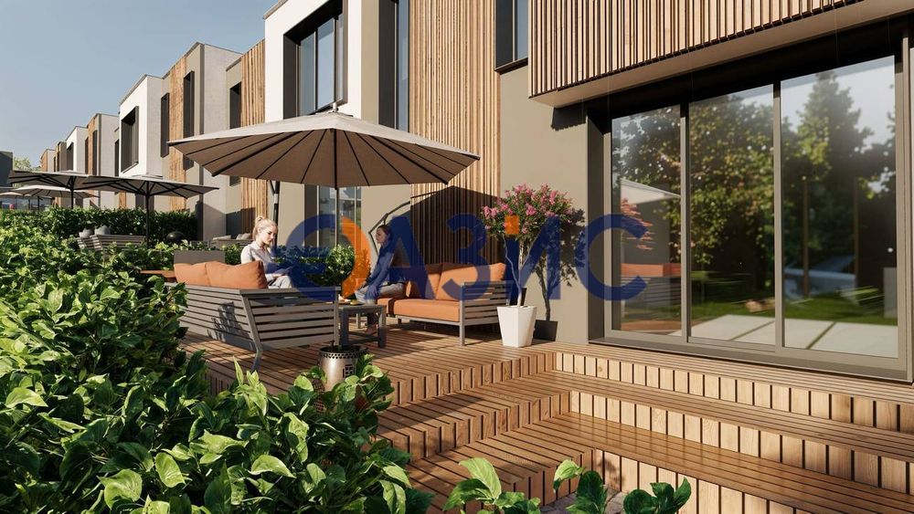 2-етажна градска къща с 2 спални-110,53 кв. м.+Паркомясто 12,5 кв. м.+40 кв. м. двор,Гранд Вилидж,Кошарица,България #34264638