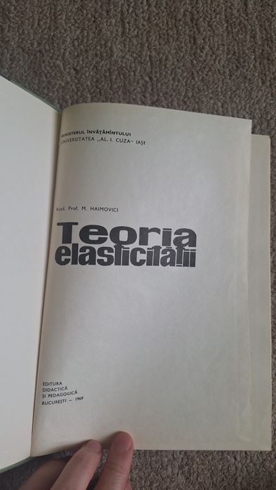 Carte Teoria elasticitatii - Mendel Haimovici