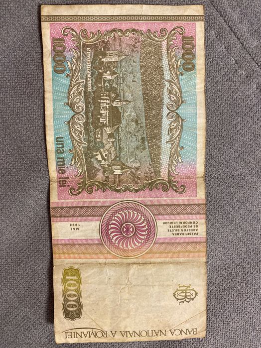 Bancnota una mie lei 1993