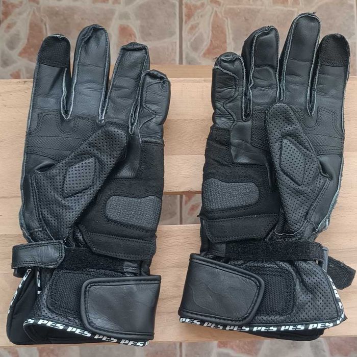 Mănuși Moto Piele Lungi PES cu Protecții TPU, Touchscreen și Ventilație