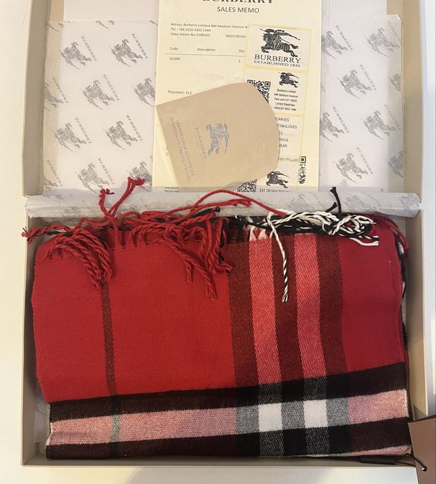 Burberry шал кашмир нов