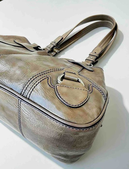 Celine Cargo Glossy Ombre Maro Geanta Umar Piele Medie Original