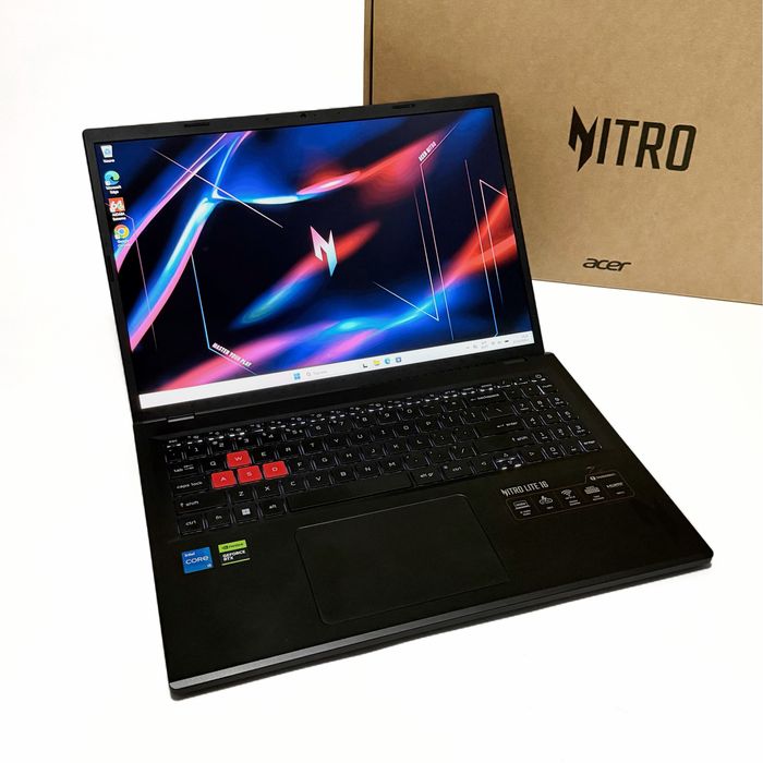 ACER Nitro/16” WUXGA 165Hz/i5-13420H/RTX 3050 6GB/16GB DDR5/512GB NVMe