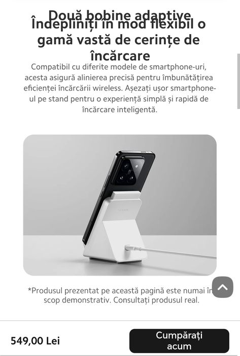 Încarcător Wireless Xiaomi 80 Watti