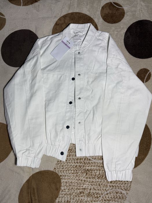 Jacheta Denim alba sinsay