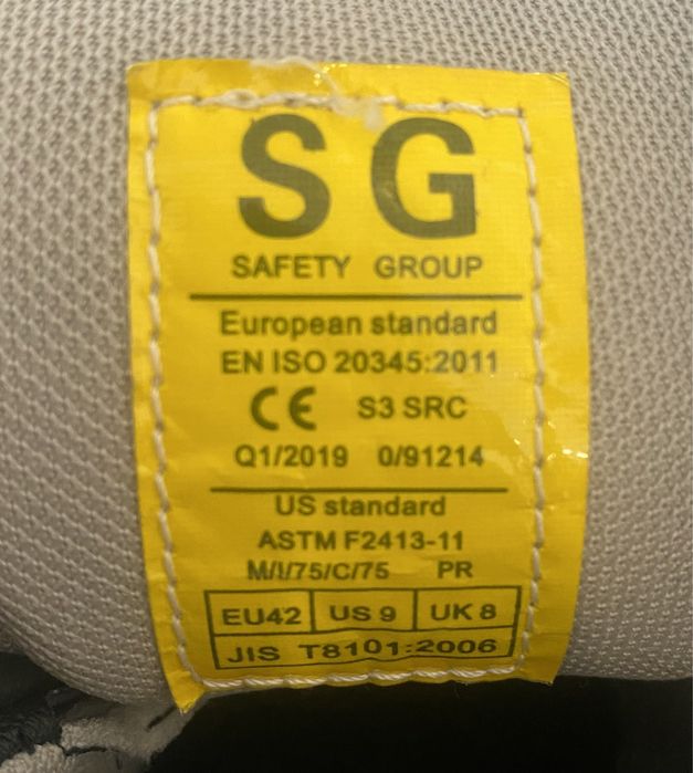 Новая спец обувь ТШО Safety Group 42 размер