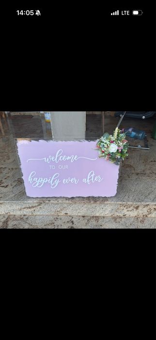 wedding welcome board