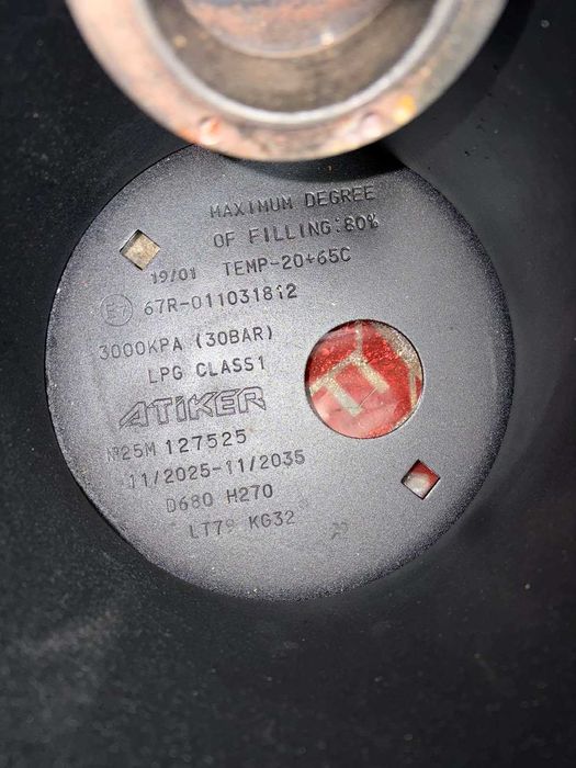 Тороидална бутилка за газ