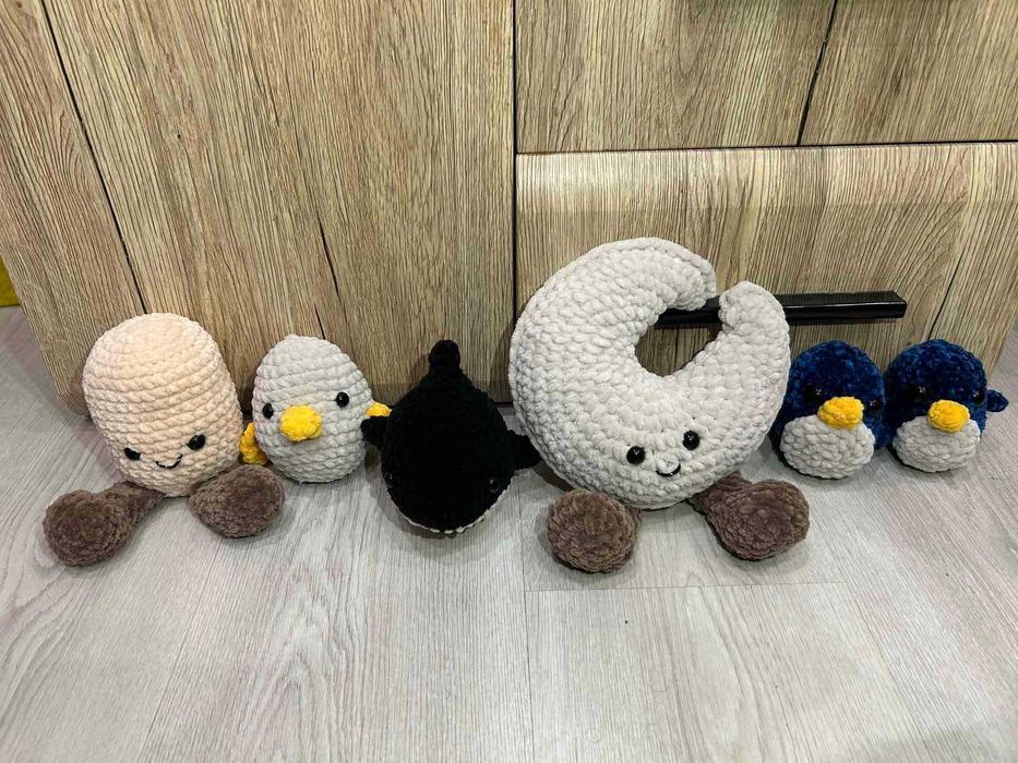 Ръчно изплетени плюшени играчки