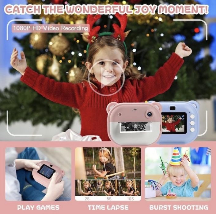 Детски фотоапарат с принтер