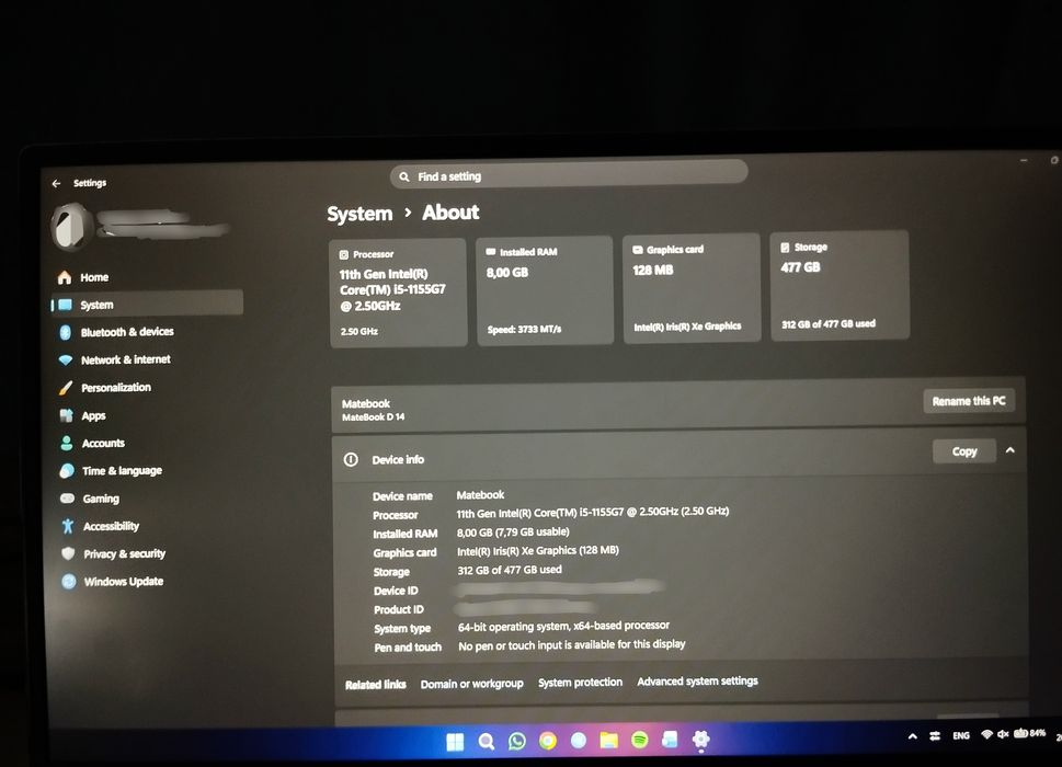 Huawei Matebook D14 + Сумка для ноутбука
