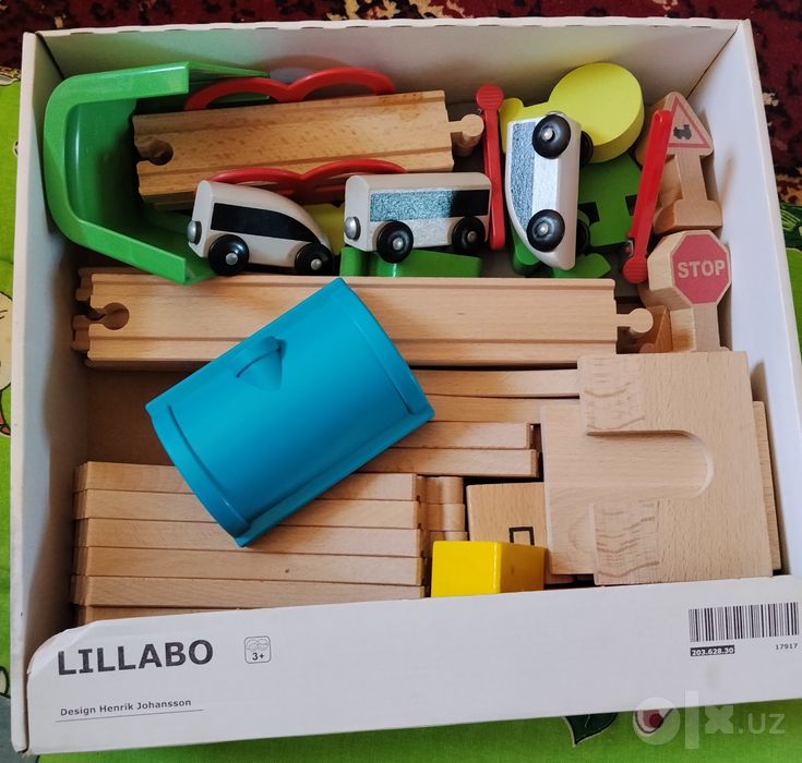 Деревянная железная дорога IKEA LILLABO