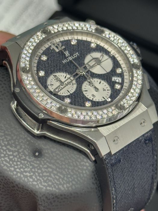Hublot Big Bang Jeans 41mm Stainless Steel & Diamonds Unisex Watch