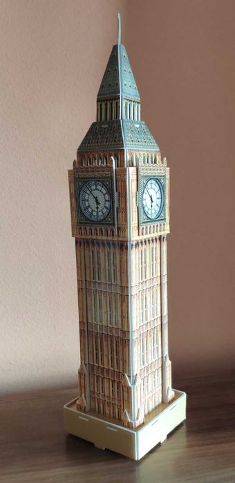 ПОДАРЯВАМ 3D пъзели: Круизен кораб,  Big Ben, Tower Bridge, Зимна къщичка (сглобени)