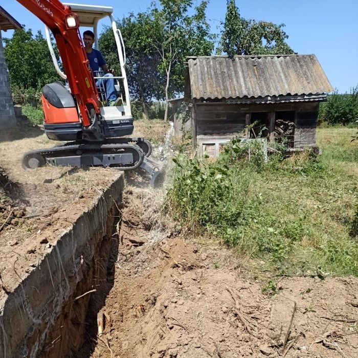 Săpături, fundații, fose, decopertari, transport moloz