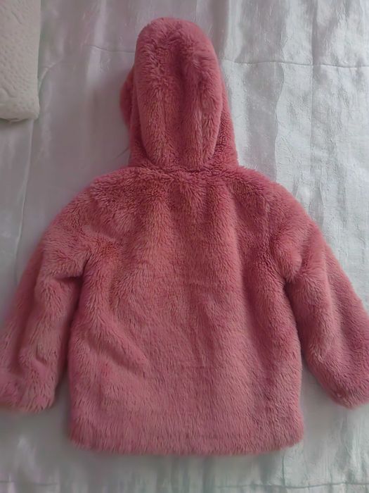 Детско зимно яке за момиче с шапка