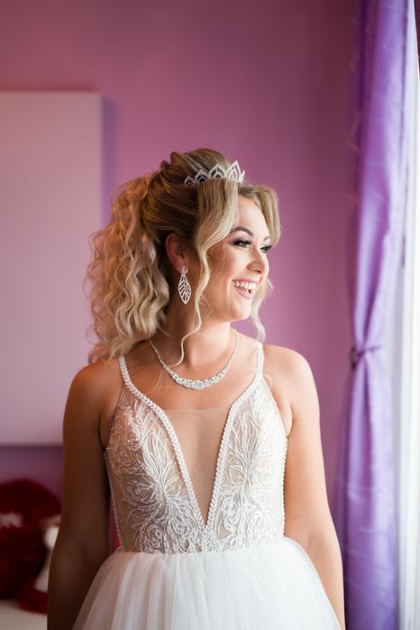 Rochie de mireasa tip printesa mărimea 38-40