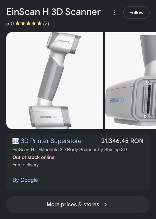 Scaner 3D Shining 3D