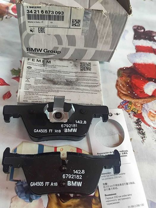 SetPlacute FranaBMW Piesa originala BMW, placute fata si placute spate