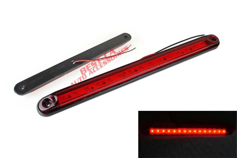 Lampa laterala gabarit 15 SMD LED 12V-24V rosu camion remorca rulota