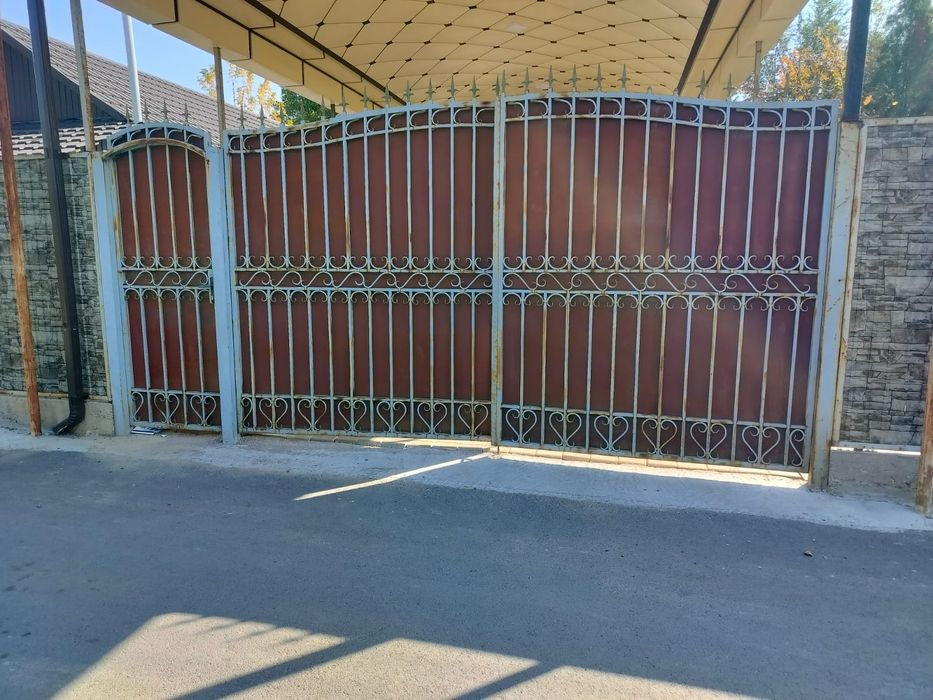 Ворота с забором