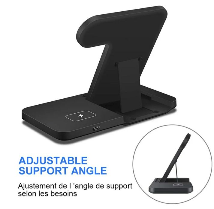 Беспроводная зарядная станция для Айфон, iPhone, Samsung, зарядка