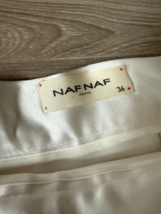 Юбка атлас белая Naf Naf xs