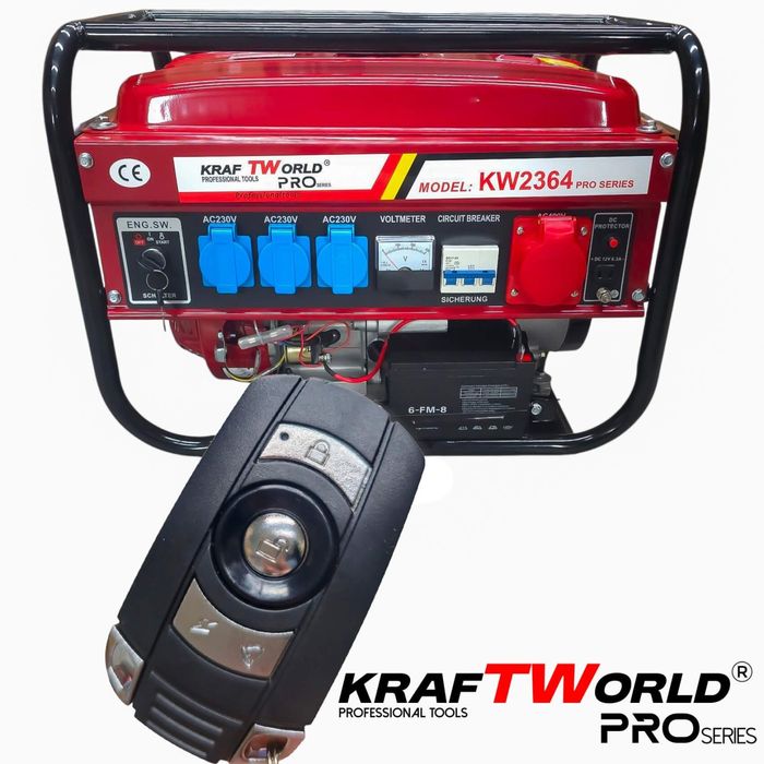 Бензинов Генератор 4.5 kW с дистанционно запалване и ел