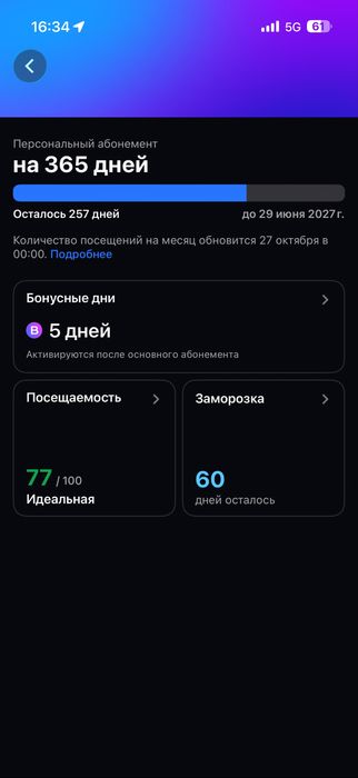 Продается Абонемент 1Fit