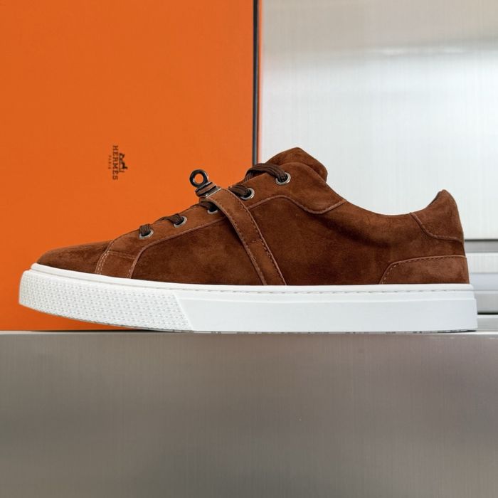 Adidasi Hermes Day Brown Originali  ! Premium Luxury -Piele intoarsa naturala 100% -Colectia noua !