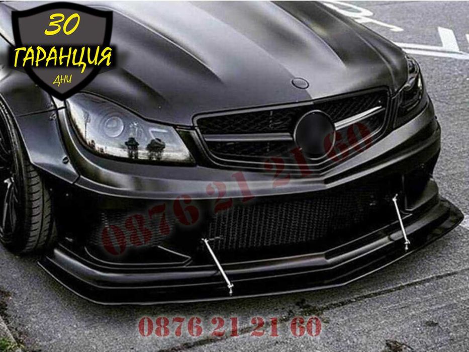 Лип Държачи Предна Броня Държач Спойлер Сплитер Истински Карбон