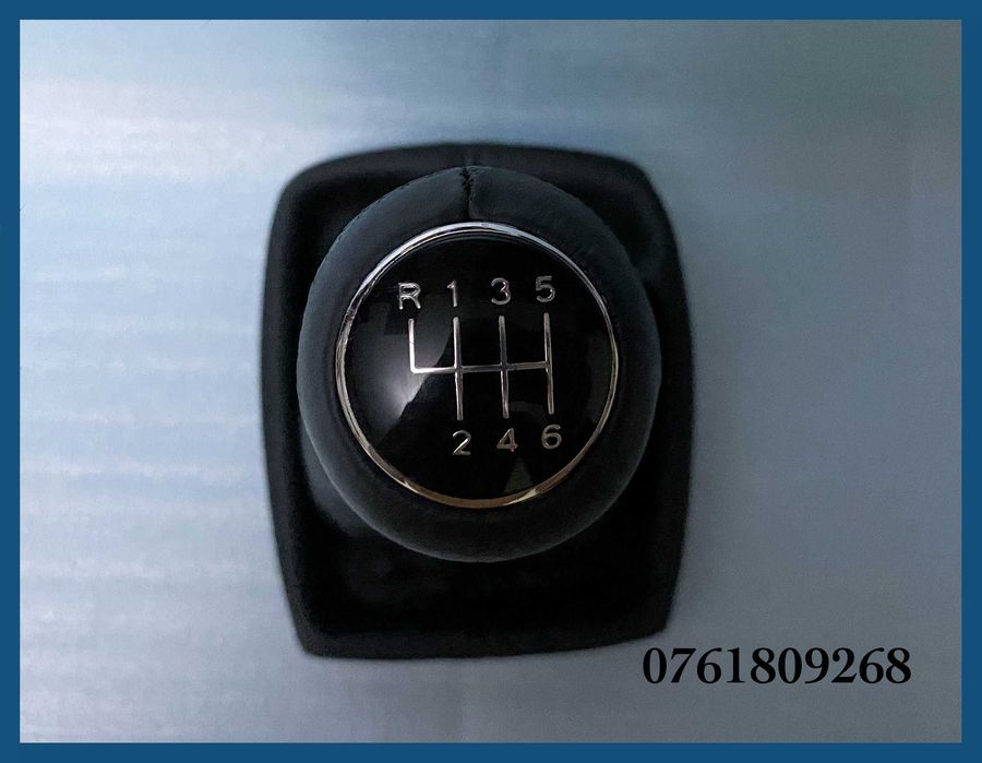 Manson + nuca schimbator piele Audi A4 B8 / A5 / A6 4F Q5 cu 6 trepte