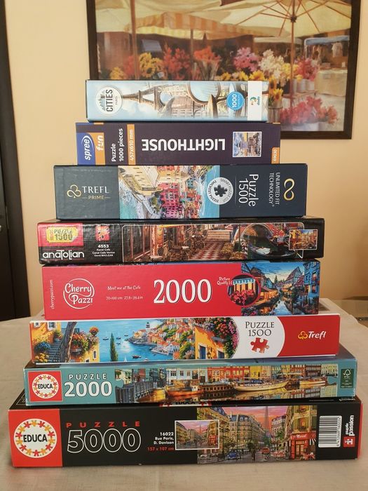 Пъзели от 1000 до 5000 части